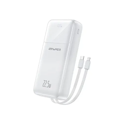 [0013543] Awei P107K 20000mah Fast Charging Digital Display Power Bank (22.5W)
