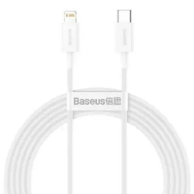 [09587] Baseus CB000040 Explorer Series (TC to IP) Fast Charging Data Cable White (CATS010202) (20W)