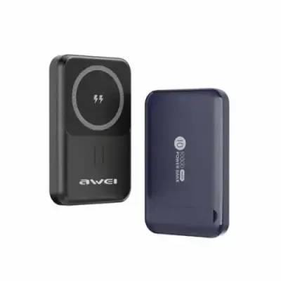 Awei P139K 10000mah Fast Charging Wireless Magnetic Power Bank Black (22.5W)