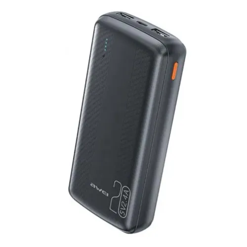 Awei P19K 20000mah Fast Charging Power Bank Black (10W)