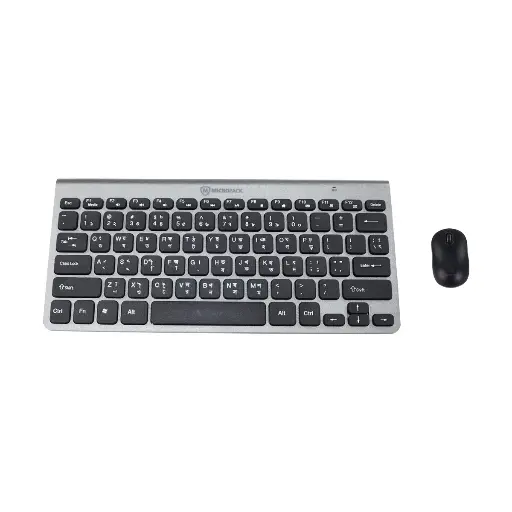 [0000949] Micropack KM-218W Metalic-Black Wireless Keyboard & Mouse Combo