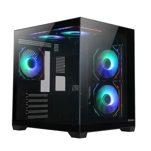 MaxGreen DarkWave F5 Mid-Tower M-ATX Gaming Case 