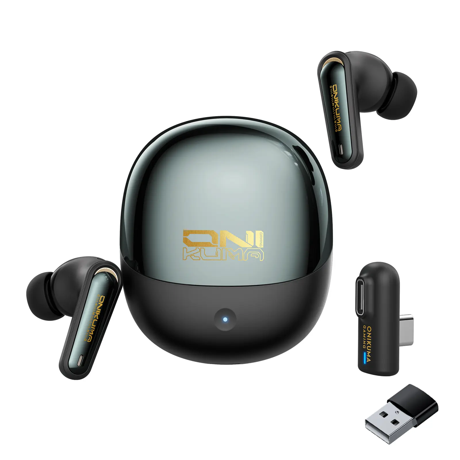 Onikuma TX610 ANC WHITE Dual-Mode Wireless Gaming Earbuds