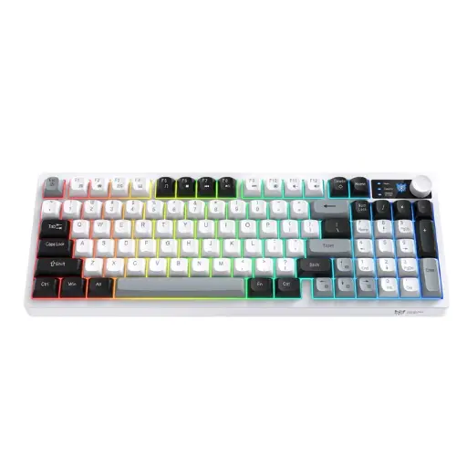 [0013821] Onikuma MT902 Tri-Mode RGB Keyboard With Rotation Control 