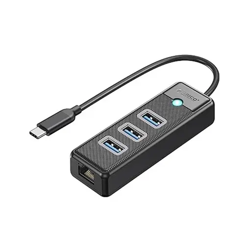 ORICO PW3UR-C3-10 TYPE C TO 3 PORT USB HUB WITH LAN PORT