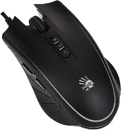 A4TECH Bloody Q8181S Neon X Glide Gaming Mouse & Mouse Pad Black