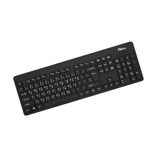 [0000975] Pc Power 604 Wired Black Standard Office Keyboard with Bangla