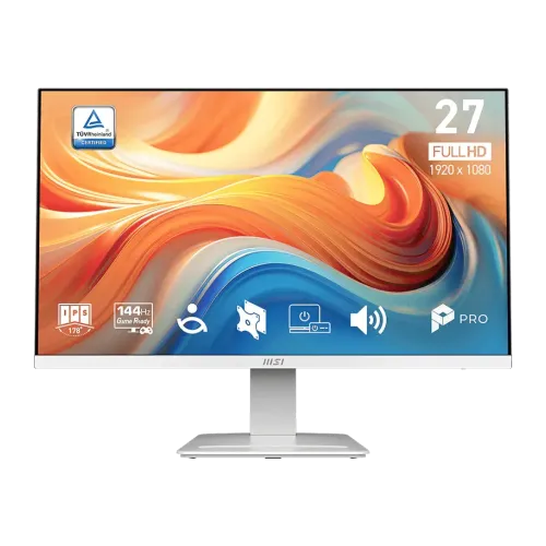 [0013913] MSI PRO MP273W E14A 27" 144Hz IPS FHD White Gaming Monitor 
