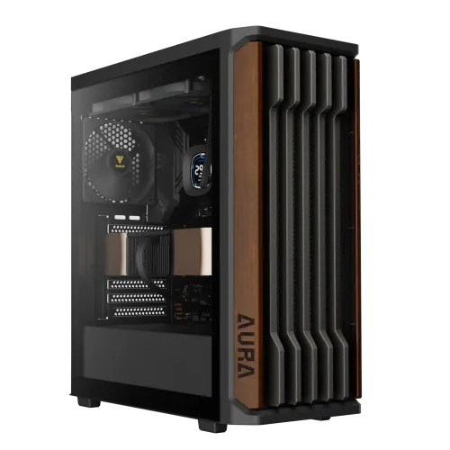 [0013916] Gamdias AURA GC11 WOOD Mid-Tower ATX Gaming Casing 