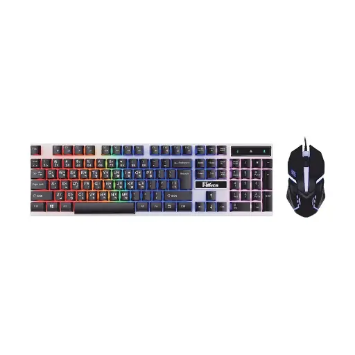 [0000982] Pc Power PGC801A105 RGB Wired Black Gaming Keyboard & Mouse Combo with Bangla