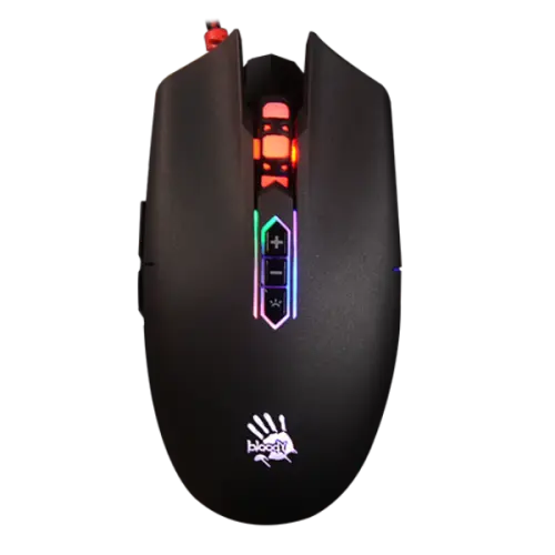 [00395] A4TECH Bloody Q80 NEON X'GLIDE Gaming Mouse Black