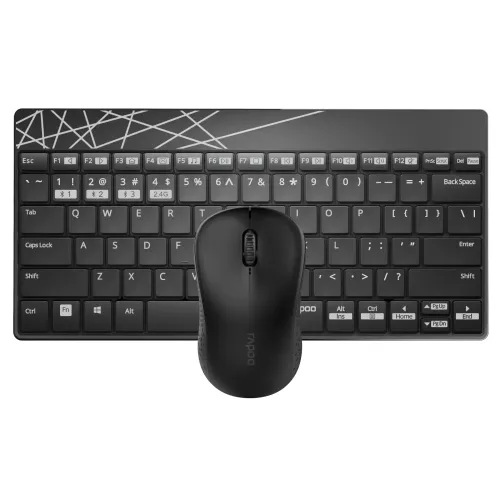 [0000997] Rapoo 8000M WIRELESS KEYBOARD & MOUSE COMBO WITH BANGLA