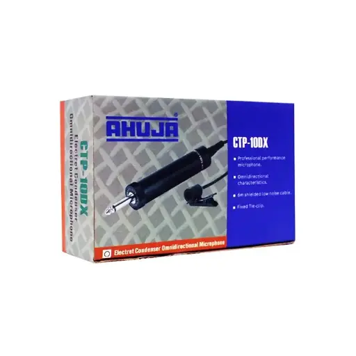[00851] Ahuja CTP-10DX CLIP MICROPHONE (BLUE BOX)