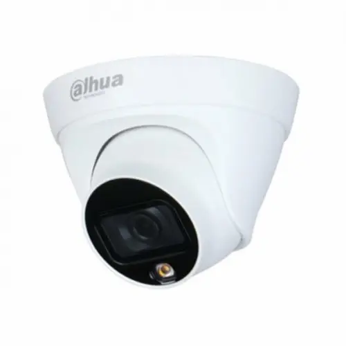 Dahua 2MP Full Color Dome Network Camera 15 MTR Distance, Lens 3.6 MM With Built In Mic (Metal+Plastic)#DH-IPC-HDW1239T1P-A-LED