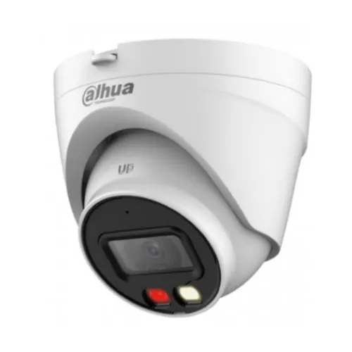 [01828] Dahua 2MP Duel Light Dome Network Camera 30 MTR Distance, Lens 2.8 MM With Built In Mic (Metal+Plastic)#DH-IPC-HDW1239VP-A-IL
