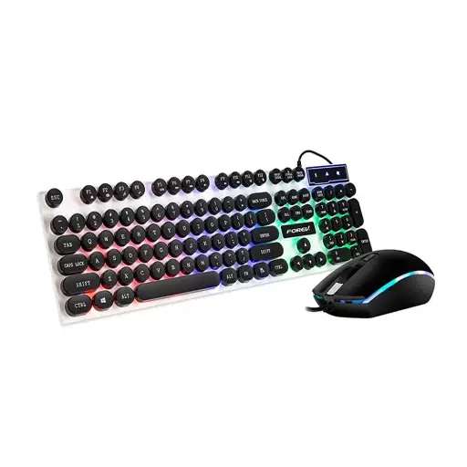 [0001090] FOREV FV-Q90 Wired Glow Gaming Keyboard & Mouse Set