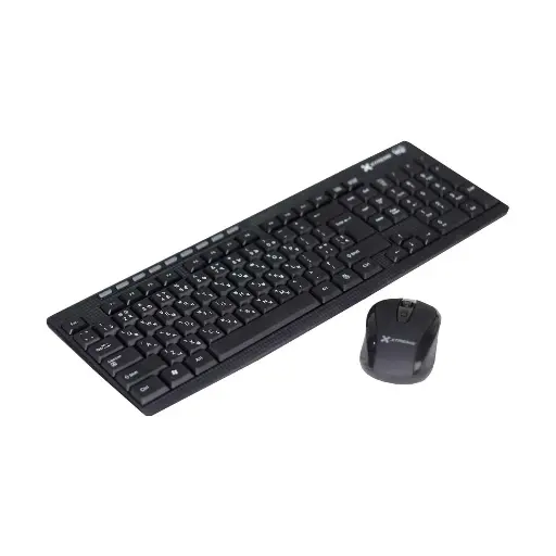 [0000775] Xtreme KM6X-013 Black Wireless Keyboard & Mouse Combo with Bangla