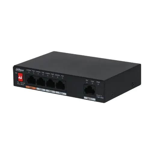 [01854] Dahua 5-Port Fast Ethernet Switch With 4-Port POE-60 Watt#DH-SF1005P