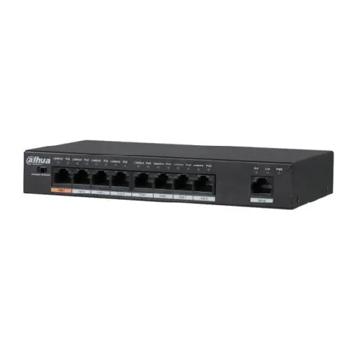 [01802] Dahua 10-Port Fast Ethernet Switch With 8-Port POE-65 Watt#DH-SF1010LP