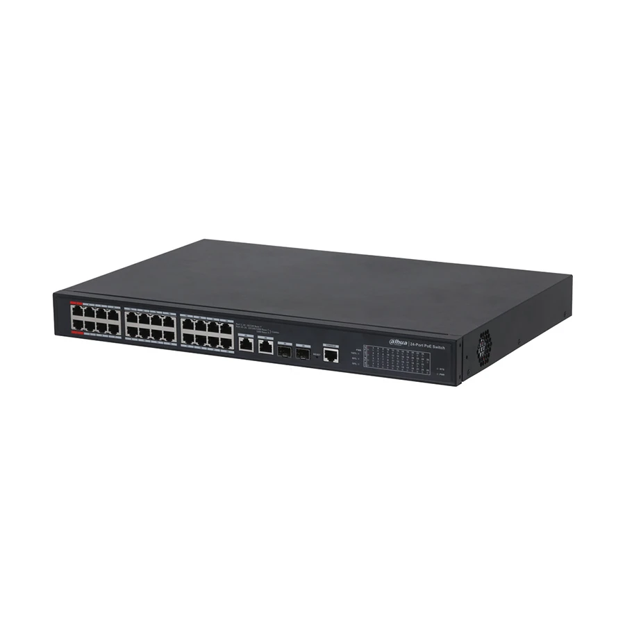 [0001145] Dahua 24-Port Fast Ethernet Switch With 2-Port Gigabit Managed POE-240 Watt#DH-SF4026P-CD