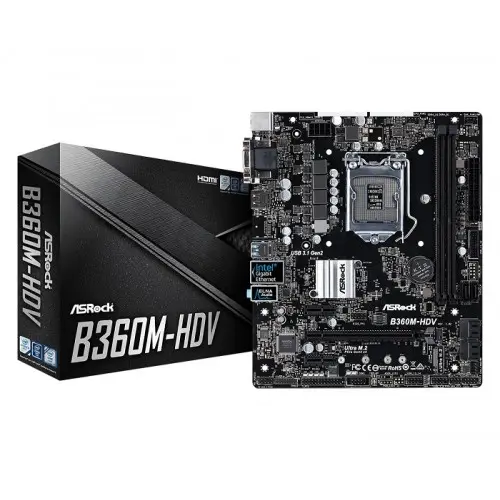 [0001150] ASRock B360M-HDV 8th Gen DDR4 Motherboard