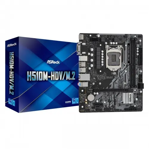 [00544] ASRock H510M-HDV/M.2 10th and 11th Gen Micro ATX Motherboard