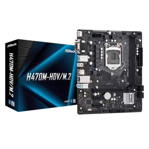 [0001157] ASRock H470M-HDV/M.2 10th Gen Micro ATX Motherboard