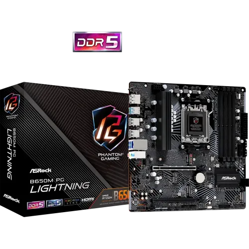 [00538] ASRock B650M PG Lightning AM5 Micro ATX Motherboard