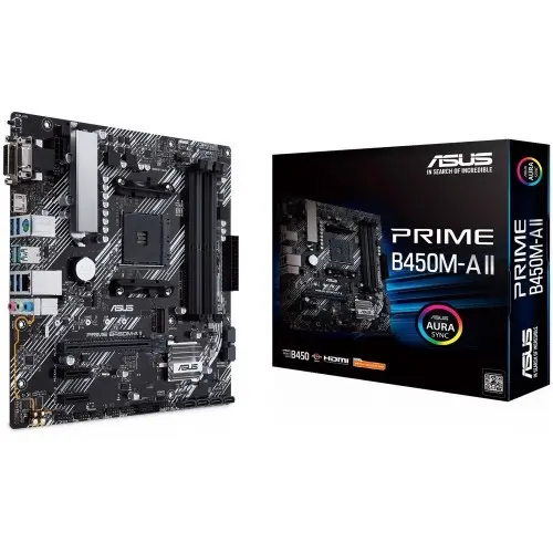 ASUS Prime B450M-A II AM4 Micro-ATX AMD Motherboard