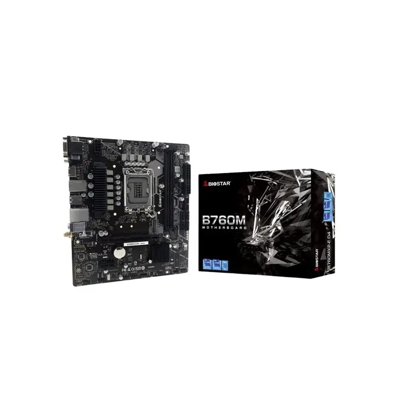BIOSTAR B760MX2-E D4 INTEL B760 Micro ATX Gaming Motherboard