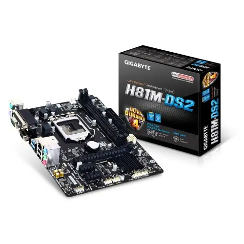 [02613] GIGABYTE GA-H81M-DS2 Micro ATX Motherboard