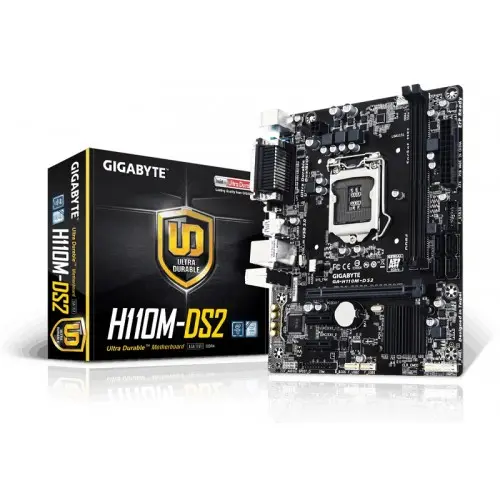 [02610] GIGABYTE GA-H110M-DS2 Micro ATX Motherboard