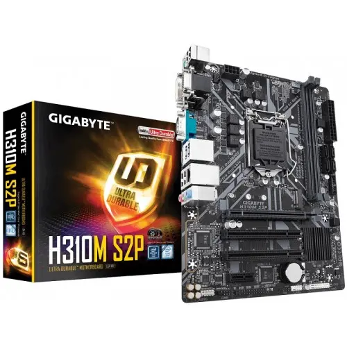 [02654] GIGABYTE H310M S2P 8th Gen Micro ATX Motherboard