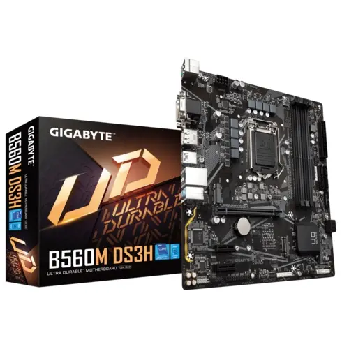 [02569] GIGABYTE B560M DS3H Intel 10th and 11th Gen Micro ATX Motherboard