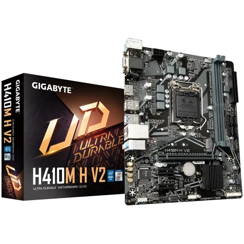 [02655] GIGABYTE H410M H V2 10th Gen Micro ATX Motherboard