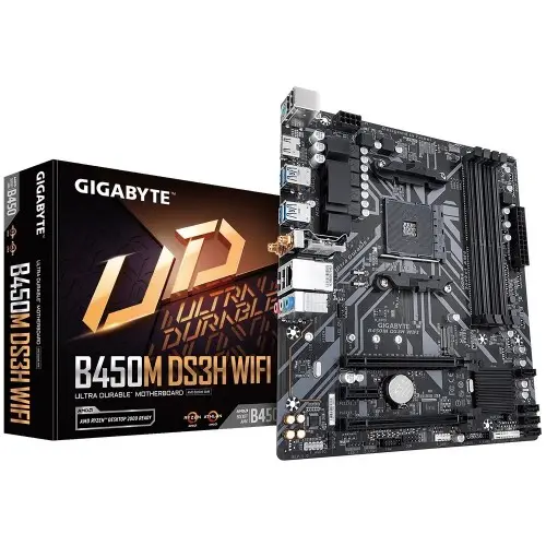 [0001213] GIGABYTE B450M DS3H WIFI AM4 AMD Micro ATX Motherboard