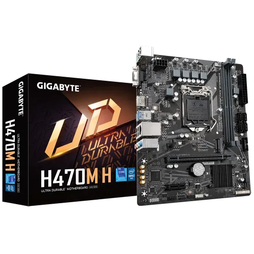[02657] GIGABYTE H470M H 11th and 10th Gen Micro ATX Motherboard