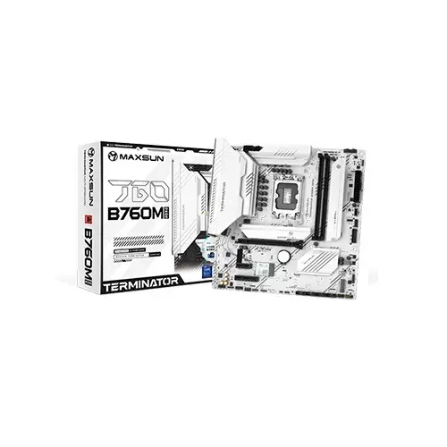 [0001242] Maxsun Terminator B760M GKD5 ICE White DDR5 Intel Motherboard