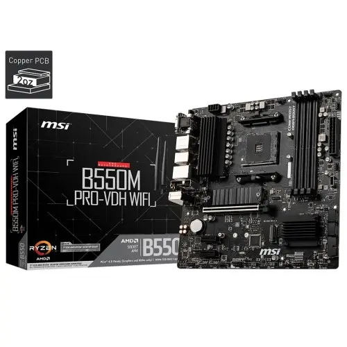 [0001258] MSI B550M Pro-VDH AM4 AMD Micro-ATX Motherboard (Wifi)