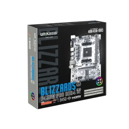 [0001266] UNIKA B450M Pro Blizzards AMD Motherboard