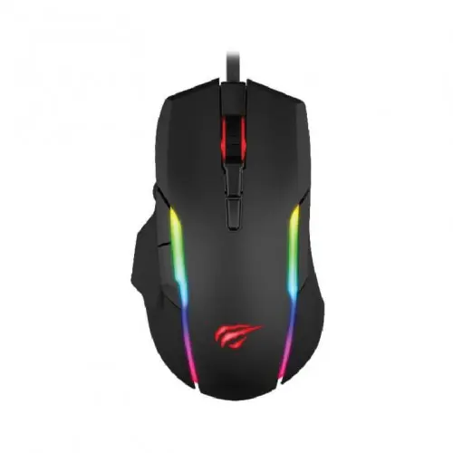 [02956] HAVIT HV-MS1012A RGB Backlit Programmable Wired Gaming Mouse Black 