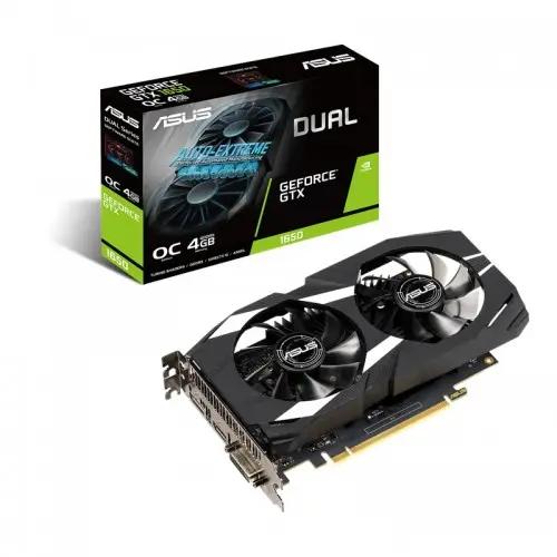 [0000132] ASUS Dual GeForce GTX 1650 OC Edition 4GB DDR5 Graphics Card