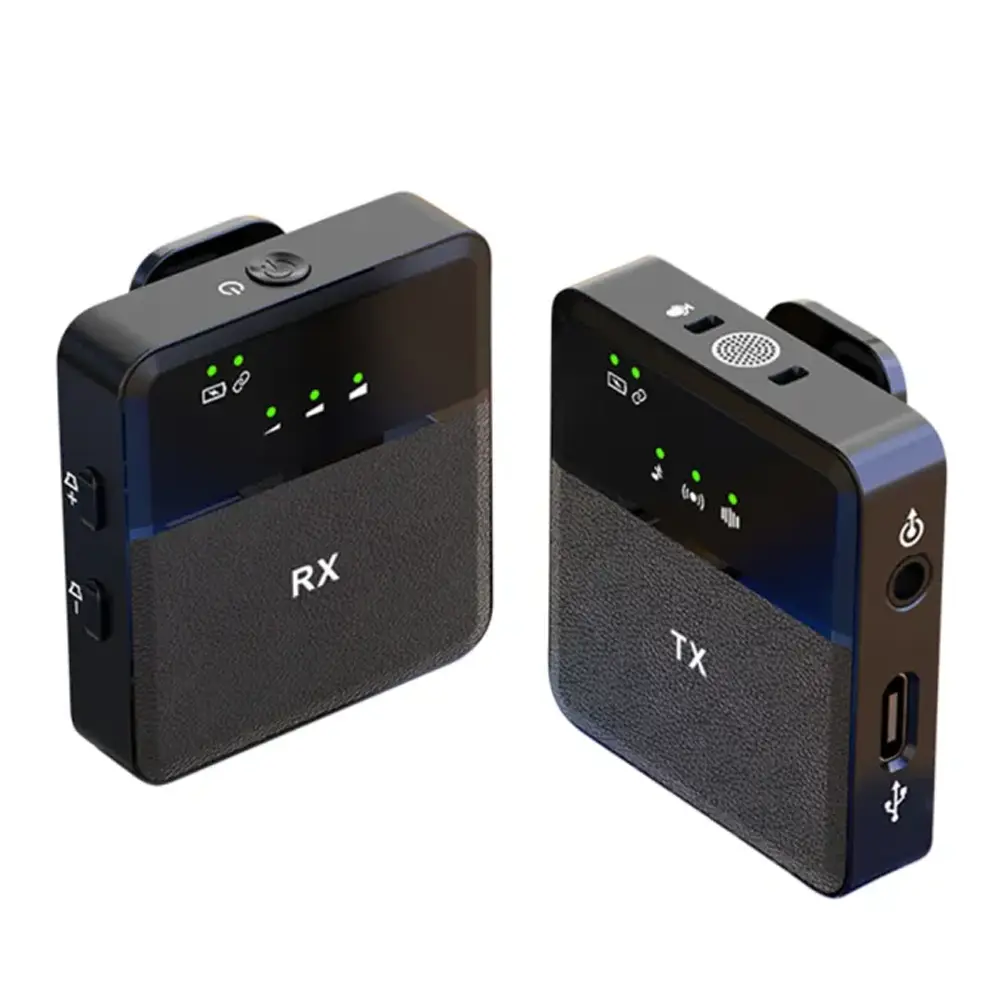 SX9 Dual Mini Wireless Microphone For Type C & 3.5 Interface (1:2)