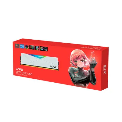 [00802] Adata D50 16GB DDR4 3200 MHz Gaming RAM -White