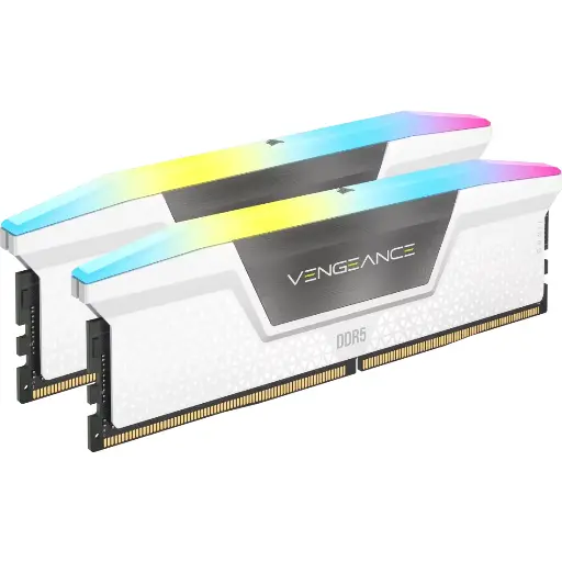 [01440] Corsair VENGEANCE RGB 32GB (2x16GB) 6000MHZ DDR5 DESKTOP RAM(White)