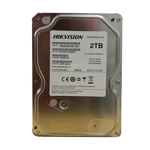 [0001486] Hikvision 2TB 3.5 Inch SATA 5400RPM Surveillance Internal HDD #DS20HKVS-VX1 
