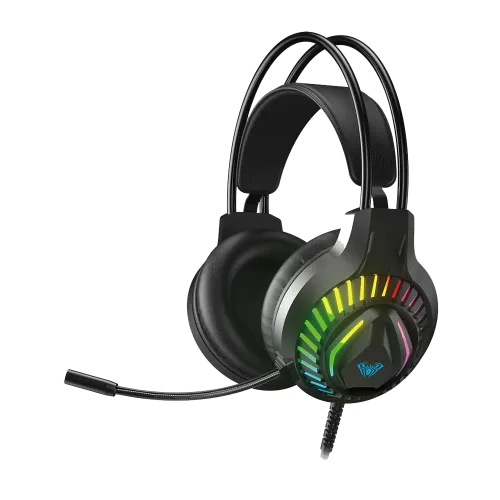 AULA S605 3.5 mm Wired RGB Gaming Headphone 