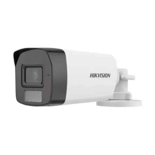 [03489] Hikvision 2MP Smart Dual Light HD Bullet 40 MTR IR Distance, Lens 2.8 MM With Built In Audio (Plastic)#DS-2CE17D0T-LFS