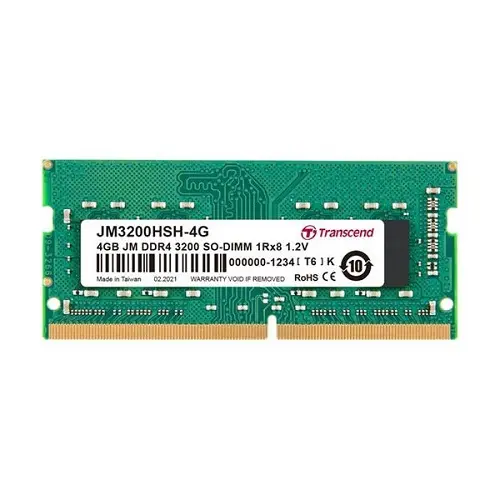 [0001660] Transcend 4GB JM DDR4 3200Mhz SO-DIMM Laptop RAM