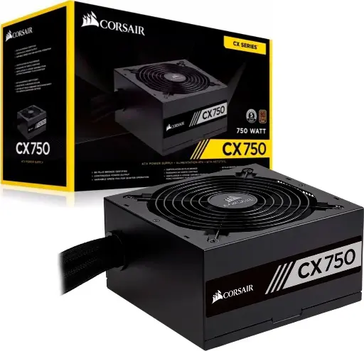 [0001731] Corsair CX Series CX750 750W 80 Plus Bronze Certified Power Supply 